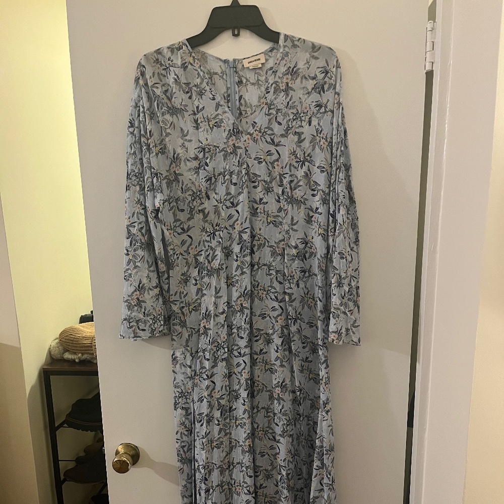 Zadig & Voltaire floral long sleeve dress